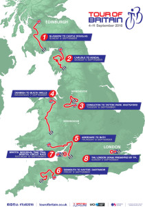 Tour of Britain Map